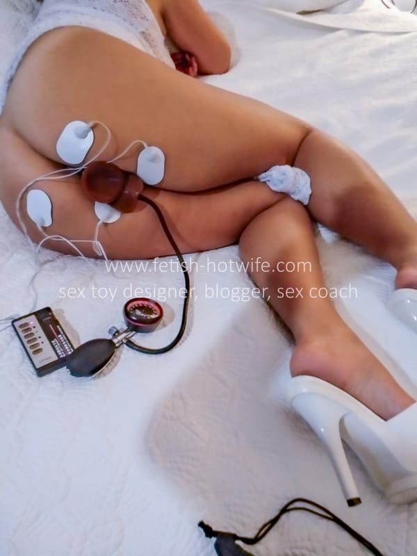 My electro therapy orgasm stimulation session
